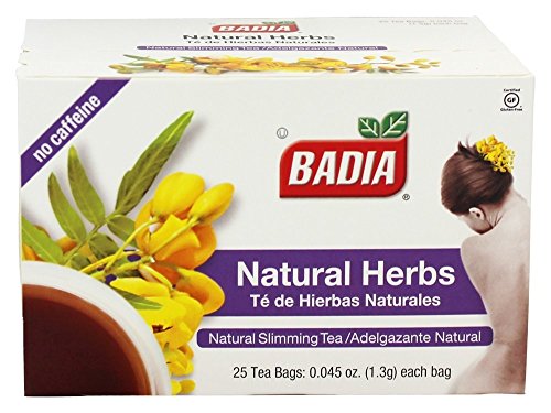 Badia Natural Herb Tea, 25 Count (Pack of 4)