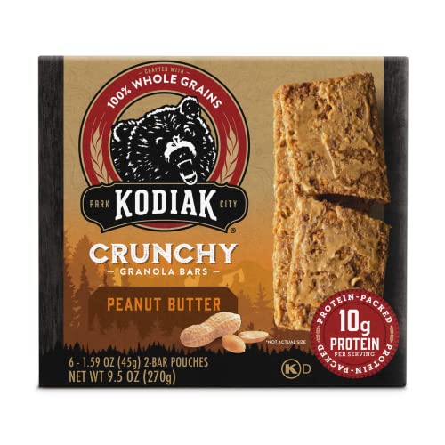 Kodiak Crunchy Granola Snack Bars, Peanut Butter