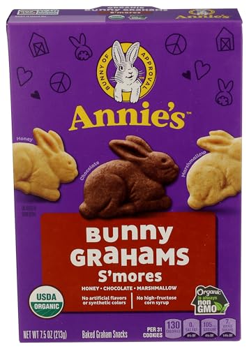 Annie's Organic Bunny Graham Snacks, S'mores, 7.5 oz