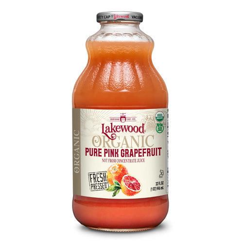 Lakewood Organic Fresh Pressed Pure Pink Grapefruit Juice, 32 fl oz