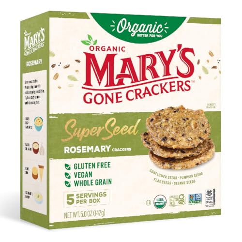 Mary's Gone Crackers Super Seed Rosemary Crackers, Organic, 5 oz