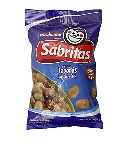 Sabritas Japanese Style Peanuts, 7 oz (Pack of 4)