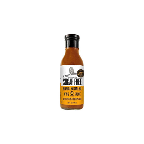 G. Hughes Smokehouse Sugar Free Mango Habanero Wing Sauce, Medium Hot, 12 oz