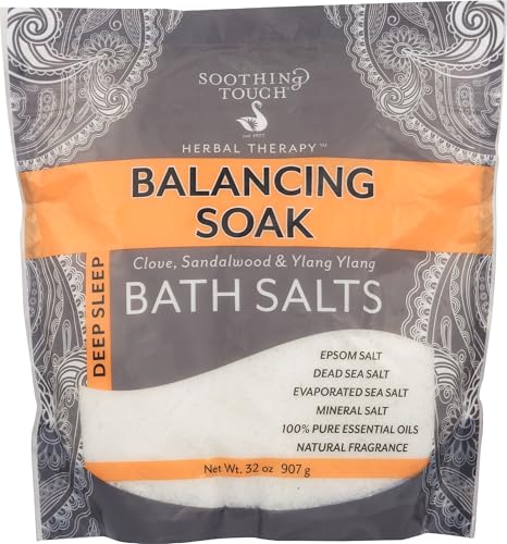 Soothing Touch Deep Sleep Bath Salts, Clove Sandalwood & Ylang, 32 oz