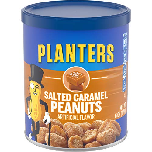 Planters Salted Caramel Flavored Peanuts, 6 oz Jar