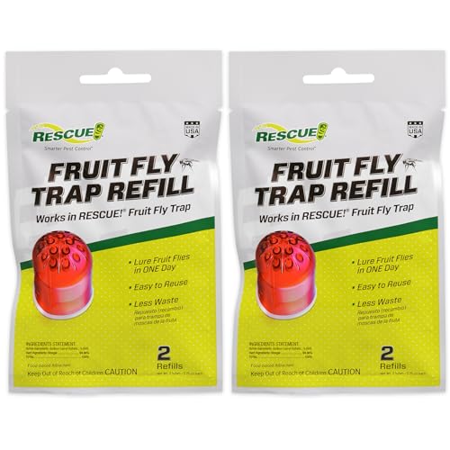 Rescue Fruit Fly Trap Bait Refill, 30 Day Supply (Pack of 2)