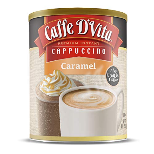 Caffe D'Vita Caramel Cappuccino Mix, 1 lb Can