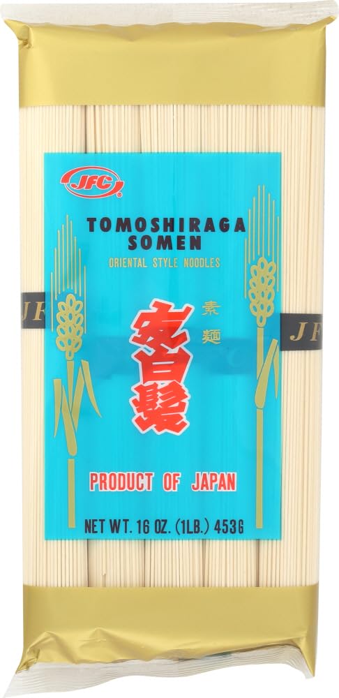 JFC Tomoshiraga Somen Noodles, 16 oz Bags (Pack of 8)