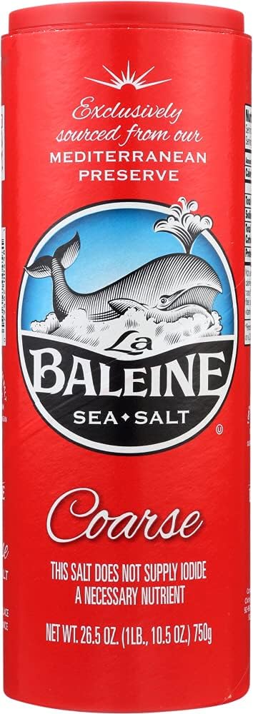 La Baleine Coarse Sea Salt Canister, 26.5 oz