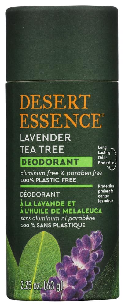 Desert Essence Lavender Tea Tree Deodorant, 2.25 oz