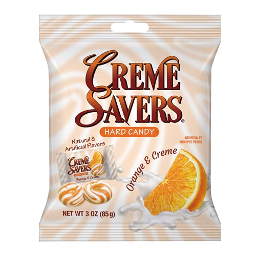 Creme Savers Orange and Creme Hard Candy, 3 oz Bag