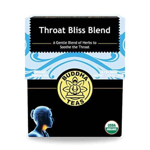 Buddha Teas Organic Throat Bliss Blend Herbal Tea
