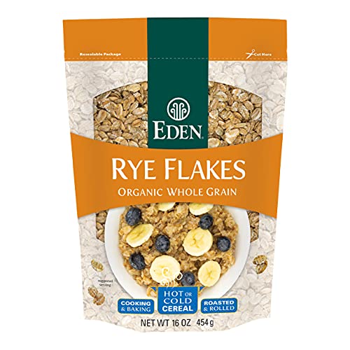 Eden Organic Rye Flakes, Toasted and Rolled, 16 oz