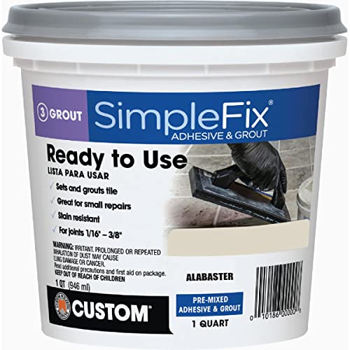 Custom Building Products SimpleFix Indoor Alabaster Grout, 1 qt