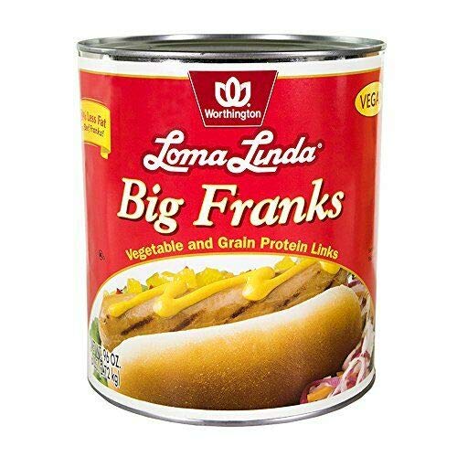 Loma Linda Plant-Based Big Franks, 20 oz (Pack of 3)
