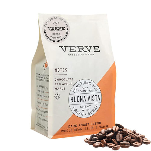 Verve Coffee Roasters Buena Vista Dark Roast Whole Bean Coffee, 12 oz