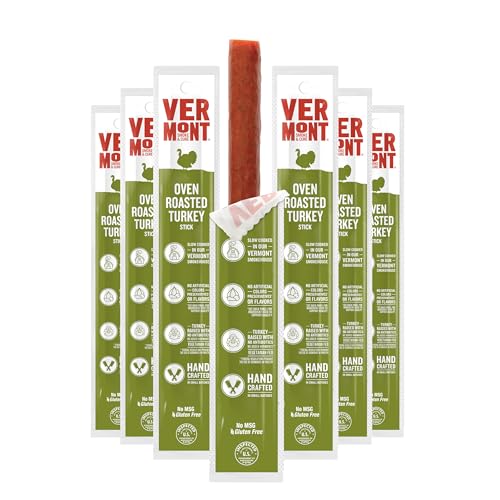 Vermont Smoke & Cure Oven Roasted Seasoned Turkey Sticks, 1 oz (24 Count)