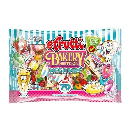 eFrutti Bakery Shoppe Gummy Candy Mega Mix Bag, 20.14 oz (70 Pieces)