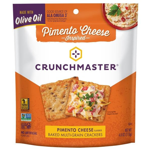 Crunchmaster Pimento Cheese Baked Multi-Grain Crackers, 4 oz
