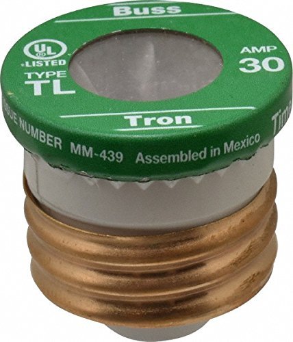 Bussmann BP/TL-30 30 Amp Time Delay Plug Fuses (Pack of 3)