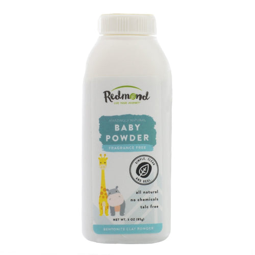 Redmond Real Salt Baby Powder, 3 oz