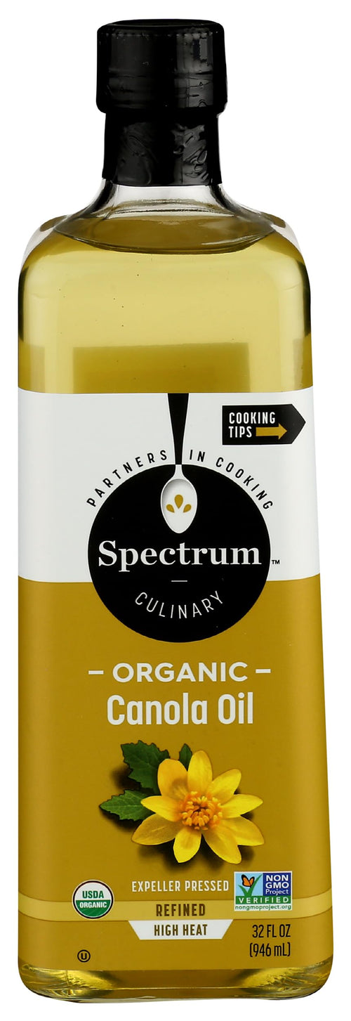 Spectrum Naturals Refined Organic Canola Oil, 32 oz