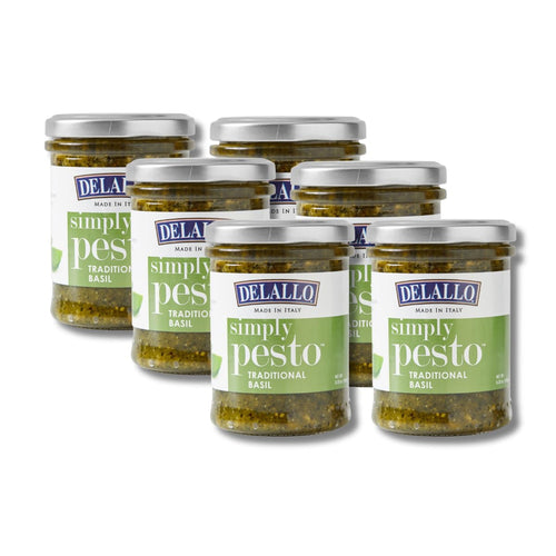 DeLallo Traditional Basil Pesto, 6.35 oz (Pack of 6)