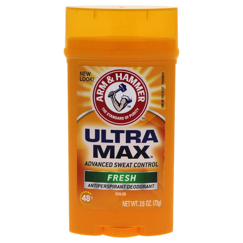 Arm & Hammer Ultra Max Invisible Solid Antiperspirant Deodorant, Fresh, 2.6 oz