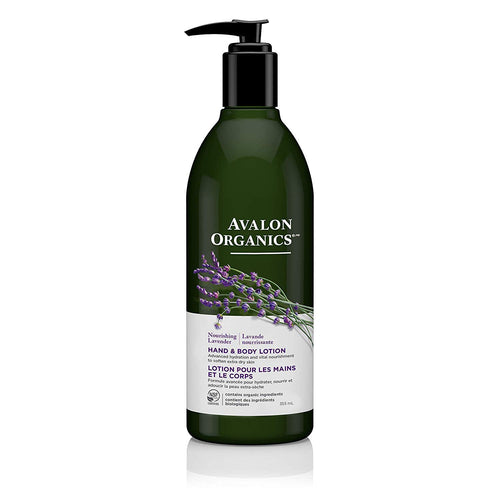 Avalon Organic Botanicals Therapeutic Lavender Hand and Body Lotion, 12 oz