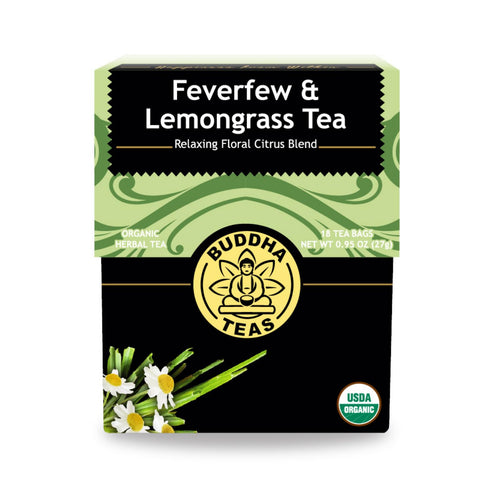 Buddha Teas Organic Feverfew & Lemongrass Tea