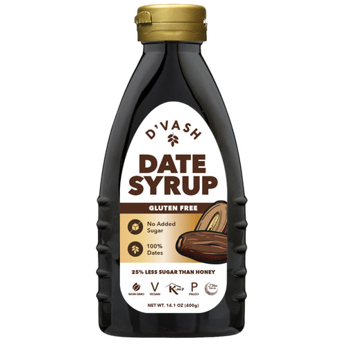 D'vash Organic Date Syrup Squeeze Bottle, 14.1 oz