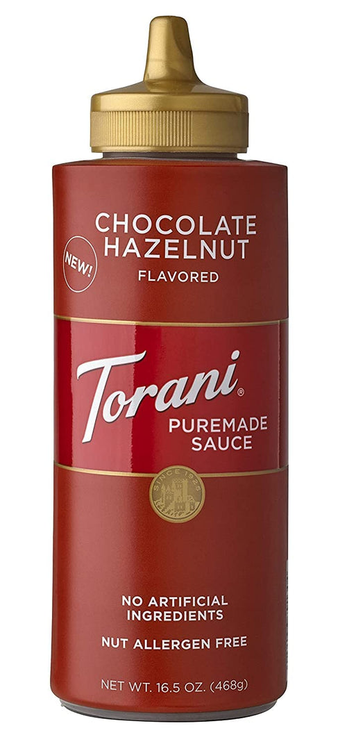 Torani Puremade Chocolate Hazelnut Sauce, 16.5 oz