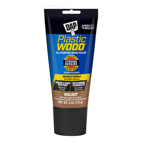 DAP Plastic Wood All Purpose Latex Wood Filler, Walnut, 6 oz