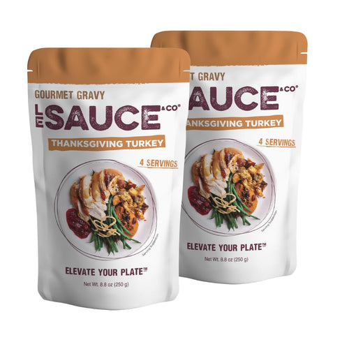 Le Sauce and Co. Thanksgiving Turkey Gravy Mix, 4 Servings (Pack of 2)