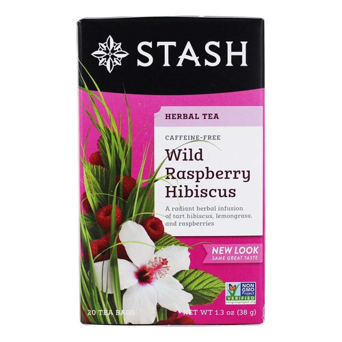 Stash Tea Wild Raspberry Hibiscus, 20 Tea Bags