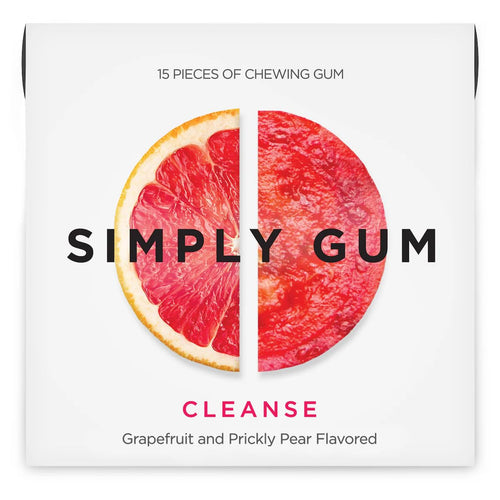 Simply Gum Plastic-Free Gum, Grapefruit & Prickly Pear, 15 Pieces