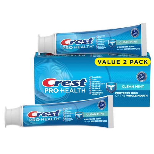 Crest Pro-Health Clean Mint Toothpaste, 4.3 oz (Pack of 2)