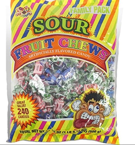 Albert's Sour Fruit Chews, 240 Count (21.16 oz)