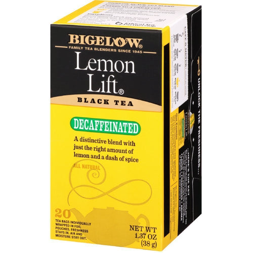 Bigelow Lemon Lift Decaffeinated Black Tea, 1.37 oz (Pack of 3)
