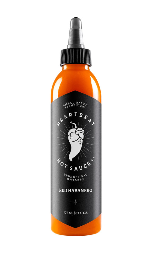 Heartbeat Hot Sauce Co. Red Habanero Hot Sauce, Medium Heat, 6 oz