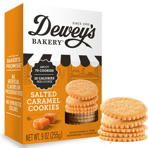 Dewey's Bakery Salted Caramel Moravian Cookie Thins, 9 oz
