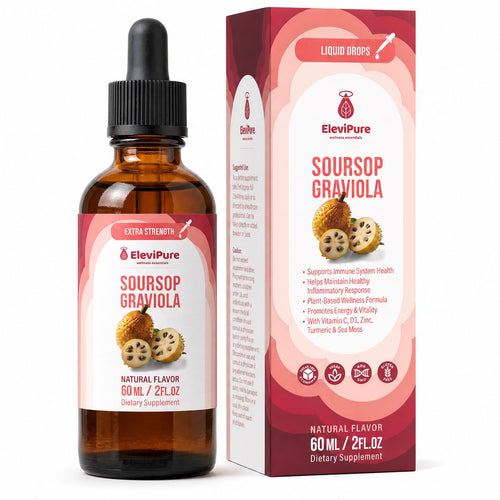 ElviPure Organic Soursop Bitters Liquid Drops, 2 fl oz