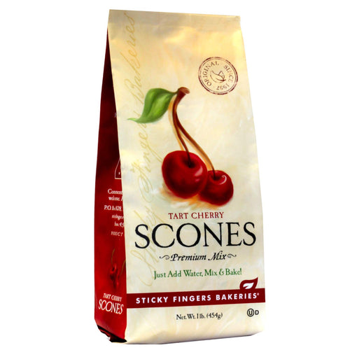 Sticky Fingers Tart Cherry English Scone Mix, Makes 12 Scones