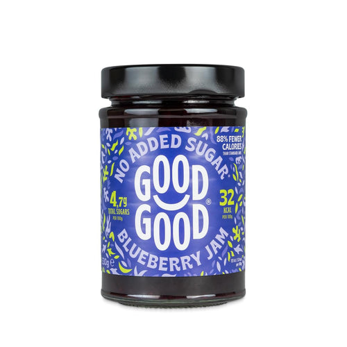 Good Good Blueberry Jam, No Added Sugar, 12 oz