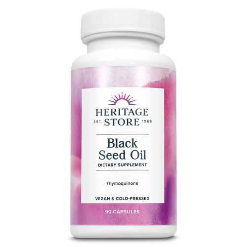 Heritage Store Black Seed Oil, 650 mg, 90 Liquid Softgels