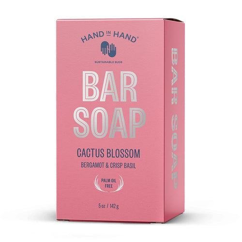 Hand in Hand Bar Soap, Cactus Blossom Bergamot Crisp Basil, 5 oz