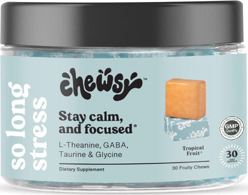Chewsy So Long Stress Calm Fruity Chews, Tropical (6-Day Supply)