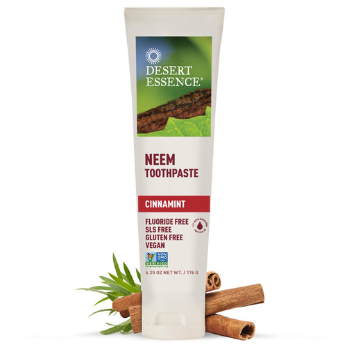 Desert Essence Neem Toothpaste, Cinnamint, 6.25 oz