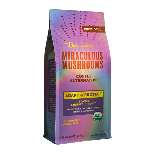 Teeccino Miraculous Mushrooms Adapt & Protect Coffee Alternative, 10 oz