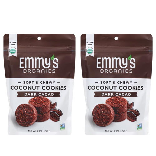 Emmy's Organics Vanilla Bean Coconut Cookies, 6 oz (Pack of 2)